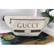 Gucci 493869 Calfskin Leather Pocket White