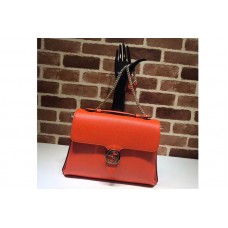 Gucci 510306 Interlocking GG Leather Crossbody Bags Orange