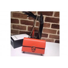 Gucci 510314 GG Marmont Leather Crossbody Bags Orange