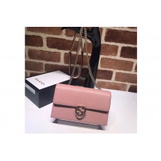 Gucci 510314 GG Marmont Leather Crossbody Bags Pink