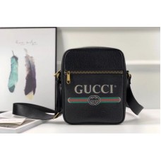 Gucci 523591 Print Messenger Bags Black