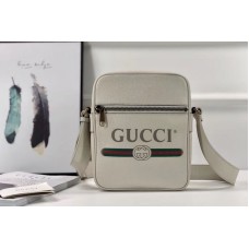 Gucci 523591 Print Messenger Bags White