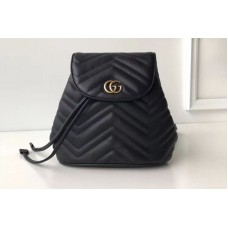 Gucci 528129 GG Marmont matelasse backpack Black