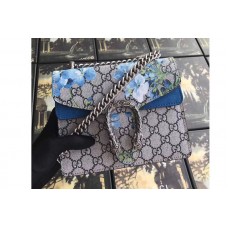 Gucci 421970 Dionysus GG Blooms Mini Bag Blue