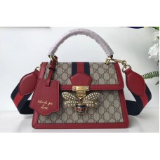 Gucci 476541 Queen Margaret GG Small Top Handle Bag Red