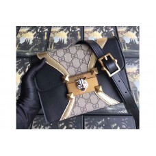 Gucci 477622 Padlock GG Supreme With Original Leather Mini Shoulder Bags