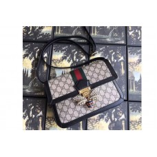 Gucci 524356 Queen Margaret GG Supreme Medium Shoulder Bag Black