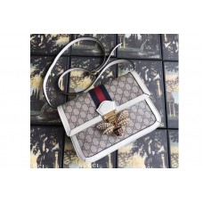 Gucci 524356 Queen Margaret GG Supreme Medium Shoulder Bag White