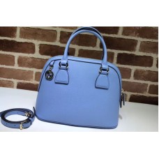 Gucci 449662 GG Calf leather top quality tote bags Light Blue