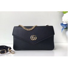 Gucci 524822 Medium double shoulder bags Black