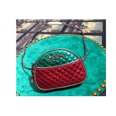 Gucci 534951 Laminated Leather Mini Bags Green And Red