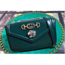 Gucci 537241 Rajah medium shoulder bags Green leather