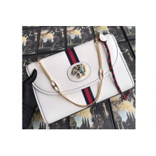 Gucci 564697 Rajah medium shoulder bags White Leather