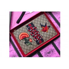 Gucci 431416 GG Supreme pouch Kingsnake