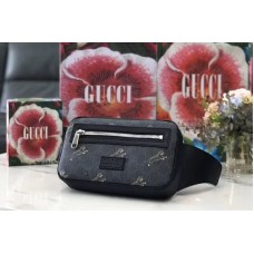 Gucci 474293 Soft GG Supreme tigers belt bag Black