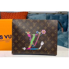 Louis Vuitton M47542 LV toiletry pouch 26 Bags Monogram canvas With Flower