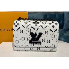 Louis Vuitton M50282 LV Twist MM handbags White Calf Leather