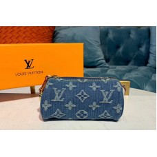 Louis Vuitton M58117 LV Clutch bags Blue Monogram Denim Canvas