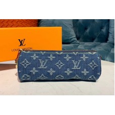 Louis Vuitton M58118 LV Clutch bags Blue Monogram Denim Canvas