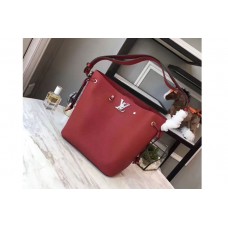 Louis Vuitton M54677 Soft Calfskin Lockme Bucket Bags Red