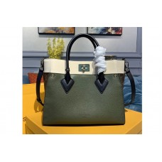 Louis Vuitton M55302 LV On My Side tote bags Green Calf leather and Monogram canvas