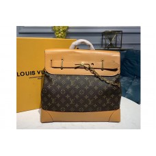 Louis Vuitton M44997 Steamer PM Bags in Monogram canvas and Natural leather