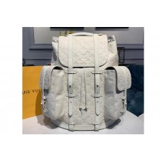 Louis Vuitton M53286 LV Christopher Backpack GM Bags White Taurillon leather