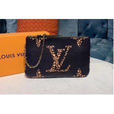 Louis Vuitton M67874 LV Pochette Double Zip Bags Monogram and Monogram Giant canvas