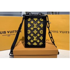 Louis Vuitton M45044 LV Mini Soft Trunk Bags Monogram Canvas and yellow velvet