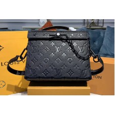 Louis Vuitton M61117 LV Mini Soft Trunk Bag Black Taurillon leather