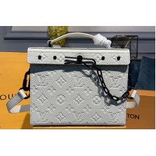 Louis Vuitton M61117 LV Mini Soft Trunk Bag White Taurillon leather