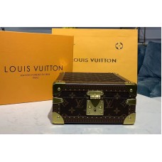 Louis Vuitton M44185 LV Jewelry Box Monogram Canvas with Pink inside