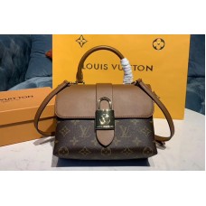 Louis Vuitton M44797 LV Locky BB bags Brown Monogram Canvas and Smooth Cowhide Leather