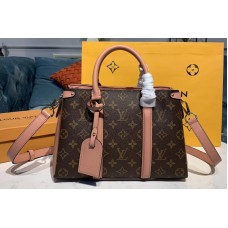 Louis Vuitton M44815 LV Soufflot BB Bags Monogram Canvas With Pink Calf Leather