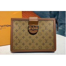 Louis Vuitton M44178 LV Dauphine Clutch Monogram Reverse Canvas