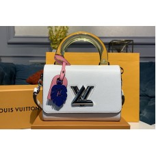 Louis Vuitton M50282 LV TWIST MM Bags White Epi Leather