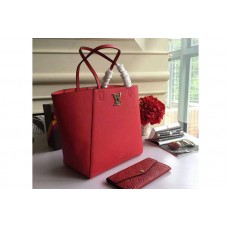 Louis Vuitton M42291 Lockme Cabas Tote Bags Red