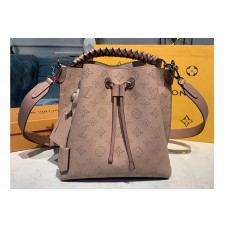 Louis Vuitton M55801 LV Muria bucket bag in Pink Mahina Calf leather