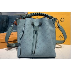 Louis Vuitton M55906 LV Muria bucket bag in Green Mahina Calf leather