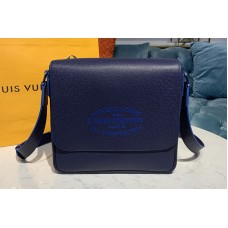 Louis Vuitton M30362 LV Roman PM Messenger Bag in Navy Blue Taiga leather