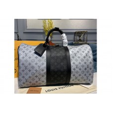 Louis Vuitton M43818 LV Keepall 50 Bandouliere Travel Bags Monogram Eclipse canvas