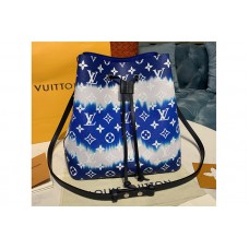 Louis Vuitton M45126 LV Escale NeoNoe MM Bucket Bags in Blue Monogram Canvas