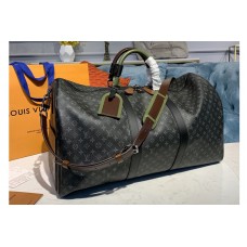 Louis Vuitton M58669 LV Keepall Bandouliere 50 Bags in Monogram Eclipse Canvas