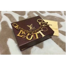 Louis Vuitton port CRE initial key ring gold M61020