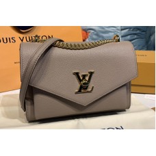 Louis Vuitton M51418 LV Mylockme BB Handbag in Apricot Soft grained calfskin Leather