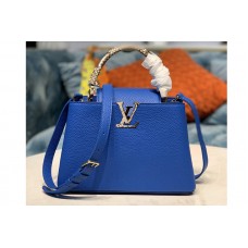 Louis Vuitton N98387 LV Capucines BB Handbag in Royal Blue Taurillon Leather