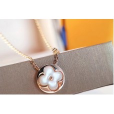 Louis Vuitton Q93520 LV Color Blossom Sun Pendant Pink Gold and White Mother of Pearl