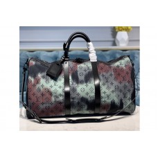 Louis Vuitton M44166 LV Keepall Bandouliere 50 Bags in Monogram Denim