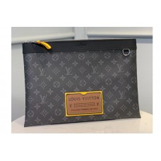 Louis Vuitton M69256 LV Discovery Pochette GM Bag in Monogram Eclipse Canvas