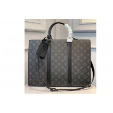 Louis Vuitton M45265 LV Sac Plat Horizontal Zipper bag in Monogram Eclipse Canvas